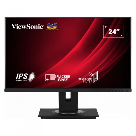MONITOR VIEWSONIC 24 IPS MULTIM ERGONOMICO VGA HDMI DP USB 5YR GAR