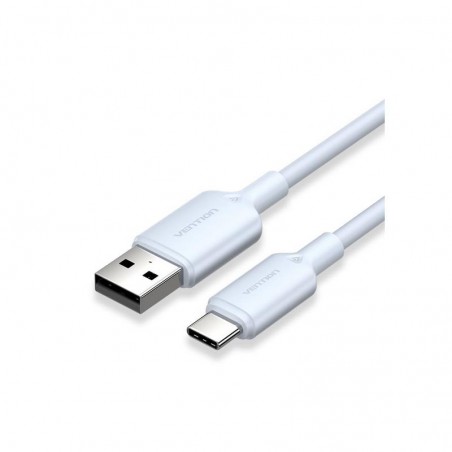 CABLE VENTION USB-A - USB-C 3A 60W 1M TRENZADO BLUE
