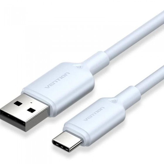 CABLE VENTION USB-A - USB-C 3A 60W 2M TRENZADO BLUE