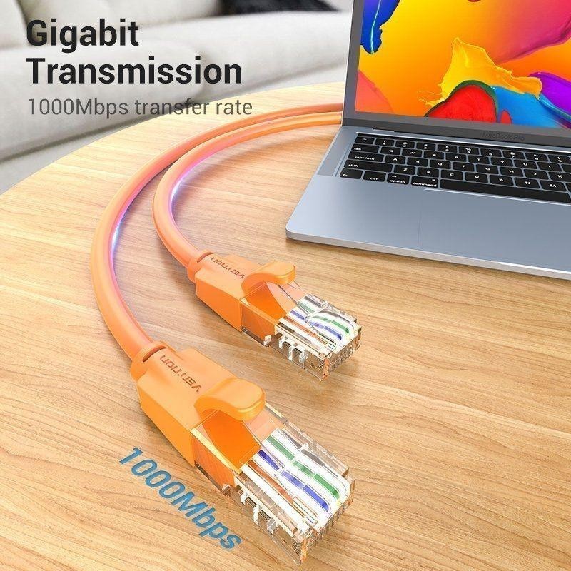 CABLE DE RED CAT6 UTP 1M VENTION ORANGE