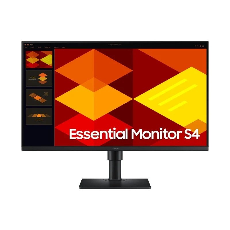 MONITOR SAMSUNG ESSENTIAL S4 27 IPS 100HZ MULTIMEDIA ERGONOMICO DP HDMI BLACK