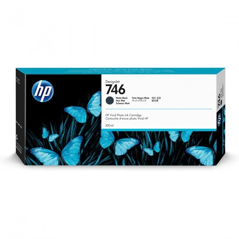 TINTA HP P2V83A MATE BLACK Nº 746