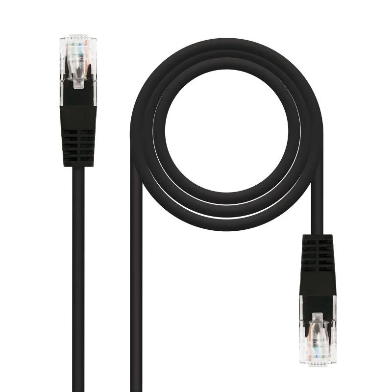 CABLE DE RED CAT.6 UTP 0.5M NANOCABLE BLACK