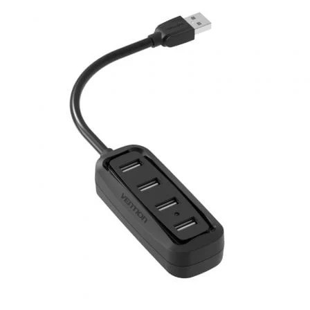 HUB USB-A 2.0 VENTION 4 PUERTOS USB-A 2.0 0.15M BLACK