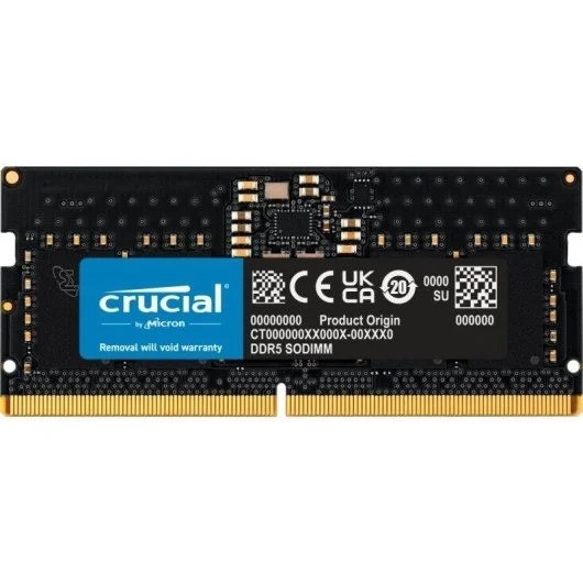 MEMORIA SODIMM 8GB CRUCIAL DDR5 5600MHZ CL46