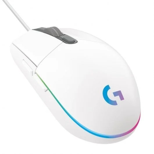 RATON LOGITECH G203 LIGHTSYNC RGB USB WHITE