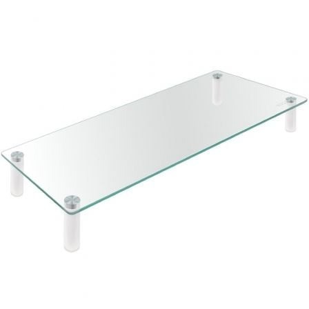 SOPORTE TOOQ SOBREMESA ELEVADOR PARA MONITOR/NOTEBOOK CRISTAL 20KG BLACK