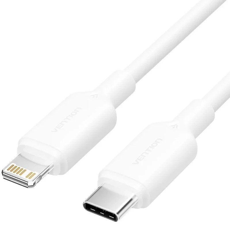 CABLE USB 2.0 VENTION USB-C - LIGHTNING 27W 480MBPS 2M WHITE