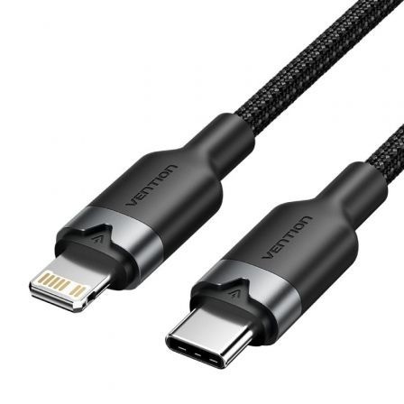CABLE VENTION USB-C - LIGHTNING 27W 2M BLACK