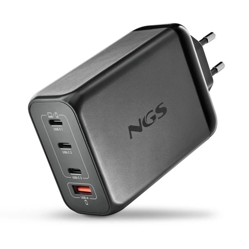 CARGADOR DE PORTATIL NGS BUD GAN 3XUSB-C/USB-A 240W BLACK