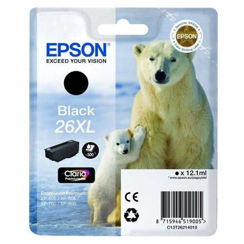 TINTA EPSON C13T26214012 BLACK 26XL T2621