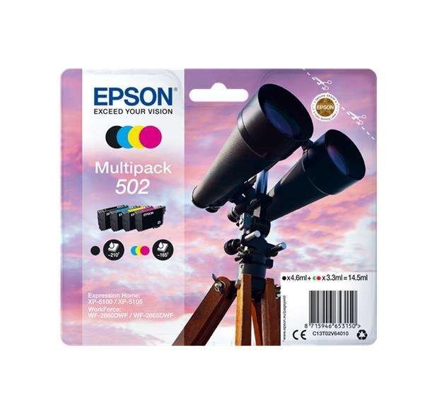TINTA EPSON C13T02V64010 T02V6 MULTIPACK 502