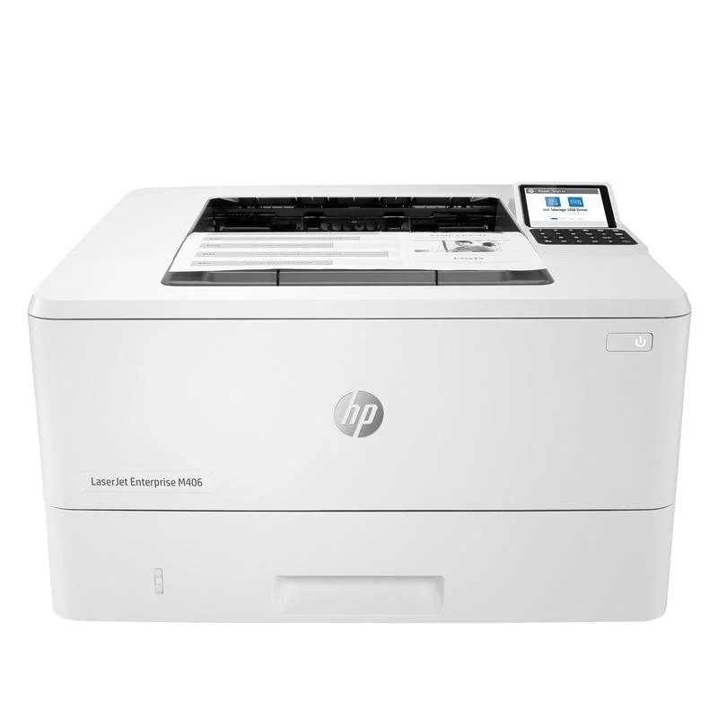 IMPRESORA HP LASER MONOCROMO LASERJET ENTERPRISE M406DN DUPLEX WHITE